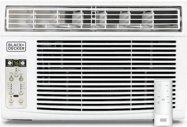 BLACK+DECKER BD08WT6 8000 BTU Window Air Conditioner Unit