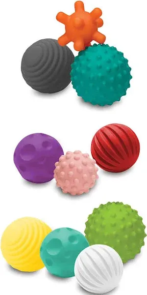 baby textured multi ball set baby toys textures teethers 