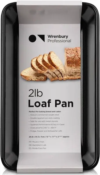 Large 2lb Loaf Pan for Baking Bread - Non Stick 2 lb Bread Pan - Non Bread Lo...