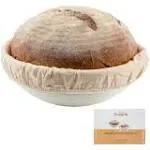 Sugus House 9 inch Round Bread Banneton Proofing Basket & Liner Brotform Dough Rising Rattan Handmade Rattan Bowl - Perfect for Artisan