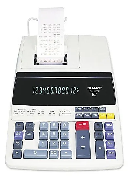 Sharp Printing Calculator EL1197PIII