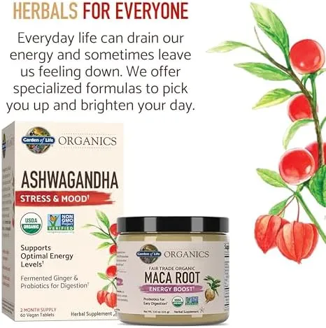 Garden of Life mykind Organics Ashwagandha Stress & Mood