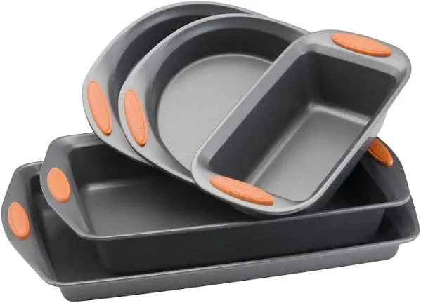 5-Pieces Yum-o! Nonstick Bakeware Baking Pans Set Baking Kit Cookie Loaf Muffin