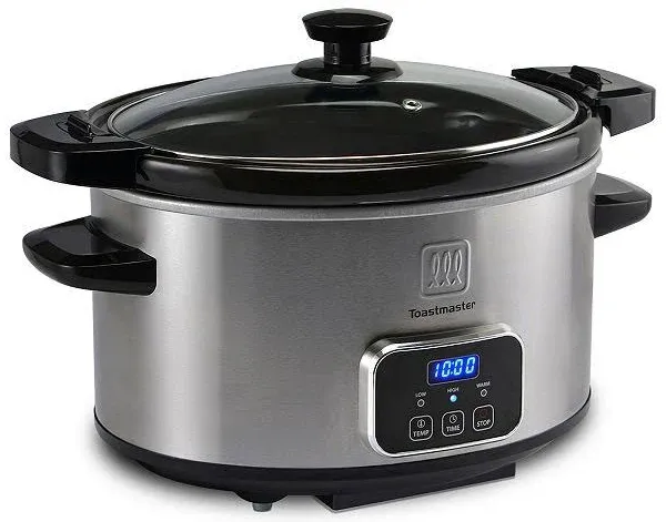 Toastmaster 4-Quart Digital Slow Cooker with Locking Lid