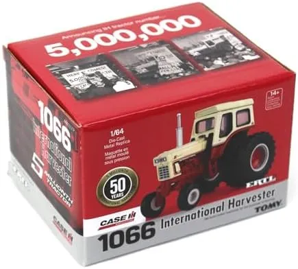 Gold Painted Chase Unit ~ 1/64 International Harvester 1066 5 Millionth Tractor, 50th Anniv, ERTL Prestige