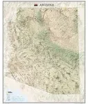 National Geographic Arizona Wall Map - Laminated (33 x 40.5 in) (National Geographic Reference Map)