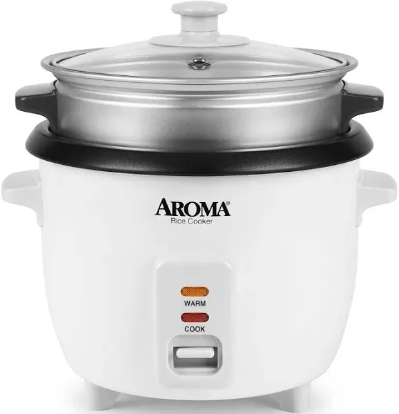 Aroma 6-Cup Rice Cooker Food Steamer