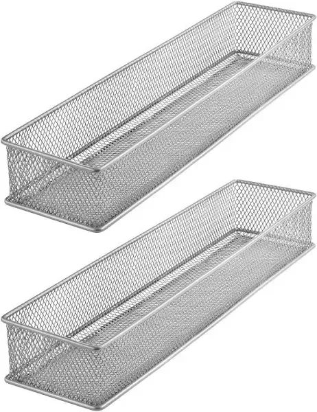 Ybm Home Silver Mesh Drawer Cabinet and or Shelf Organizer Bin School Supply ...