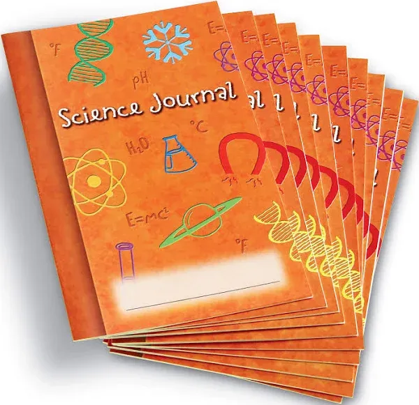 Learning Resources Science Journal, Classroom Activity, Science Experiment Log, Set of 10, Ages 5+