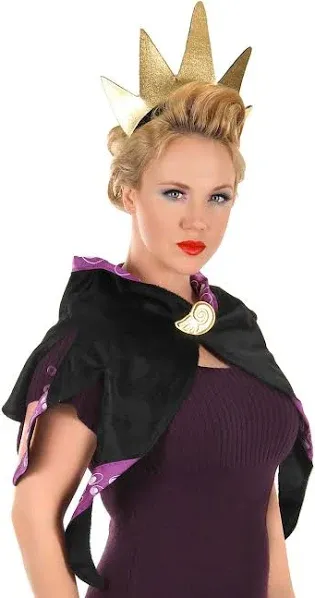 Disney Ursula Headband & Collar Set | Disney Accessories | Adult | Womens | Black/Brown/Purple | One-Size | FUN Costumes