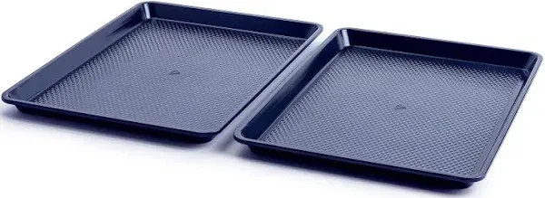 Cookie Sheet Set Bakeware Steel Nonstick Rectangle Classic Oven Safe 2-Piece