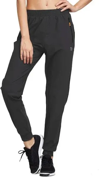 Baleaf Women's Mid Rise Seamless Lightweight Tapered Pants