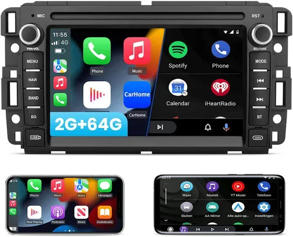 Android 13 2G+64G Car Radio for GMC Sierra Yukon Chevrolet Buick Chevy Silv...