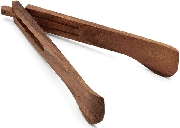 Ironwood Gourmet Spring Salad Tongs, 2.25 x 2.25 x 12 inches