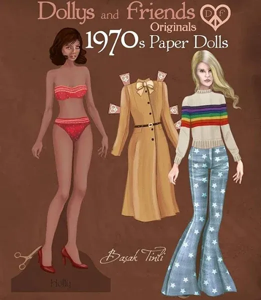 Dollys and Friends Originals 1970s Paper Dolls