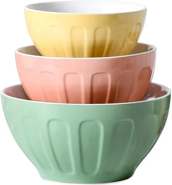 Lareina 3-Piece Ceramic Mixing Bowls