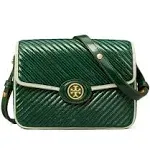 Tory Burch Robinson Quilted Patent Shoulder Bag