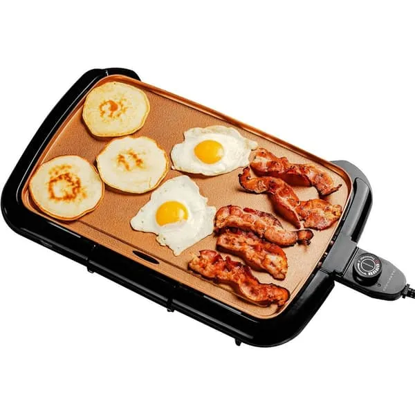 Ovente Electric Non-Stick Copper Griddle