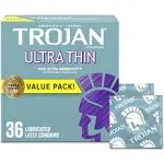 Trojan Condoms, Ultra Thin, Value Pack - 36 condoms