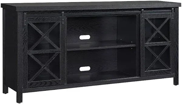 Clementine Rectangular TV Stand for TV's Up to 80" in Black Grain