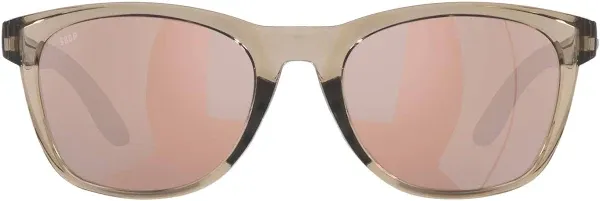 Costa Del Mar Aleta Sunglasses Taupe Crystal / Copper Silver Mirror Polarized