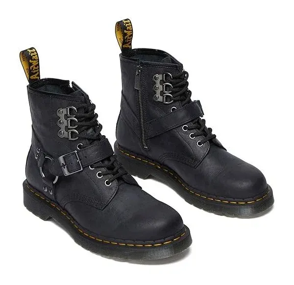 Dr. Martens Unisex-Adult 1460 Hardware Leather Lace-up Boots Combat