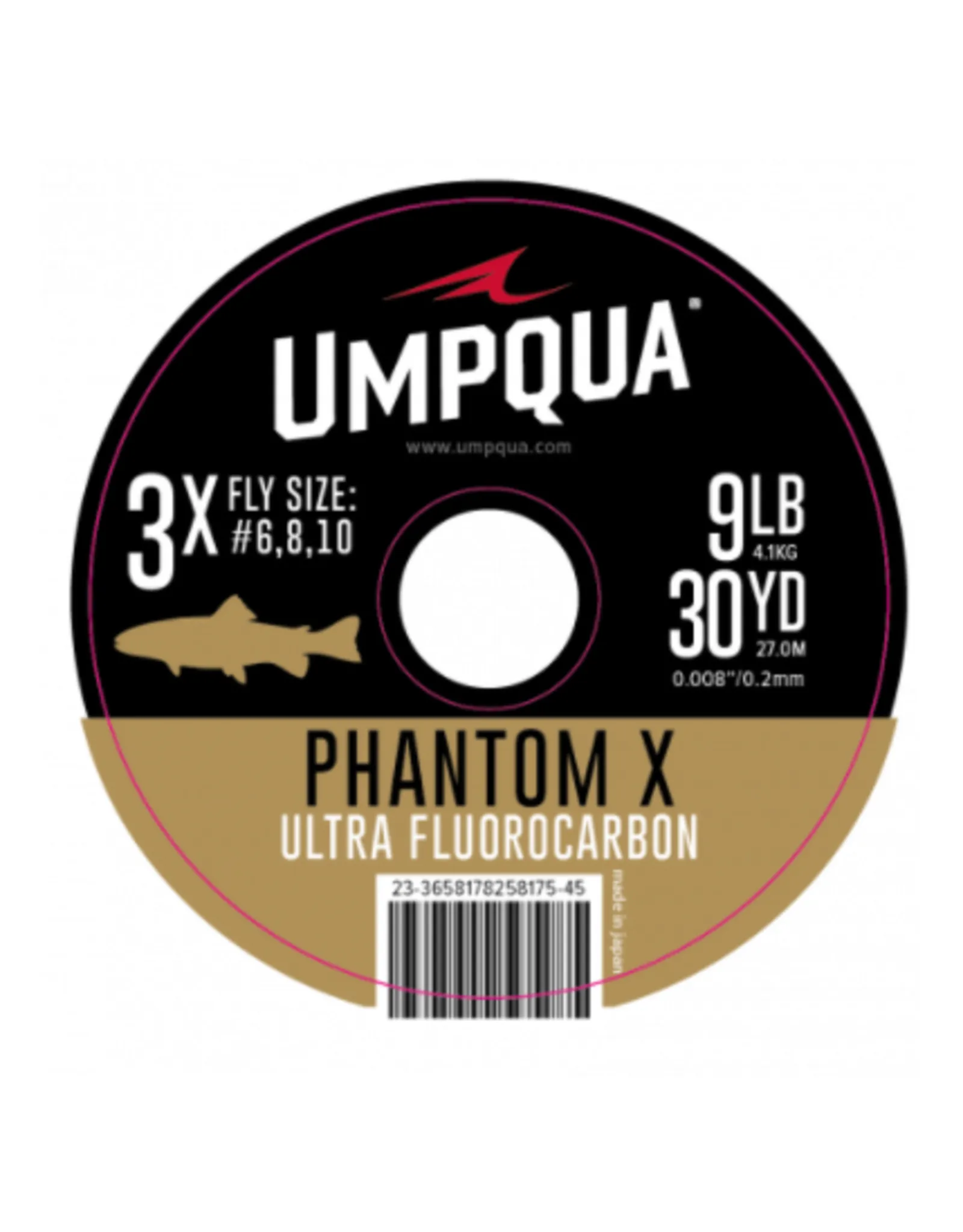 Umpqua Phantom X Fluorocarbon Trout Tippet - 30 Yd. Spool