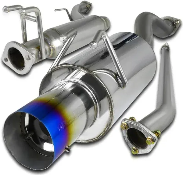 Fits 2006-2011 Honda Civic 4dr Sedan Muffler Catback Exhaust System Burnt Tip