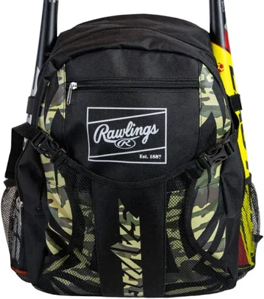 Rawlings | SAVAGE Backpack Equipment Bag | T-Ball / Youth Baseball &amp; Softball | 