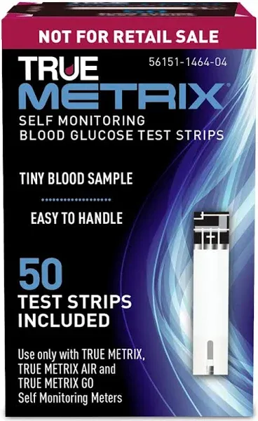 Trividia Blood Glucose Test Strips TRUE Metrix 50 Strips per Box For True Metrix&trade; Meters, 24/CS