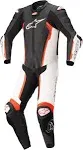 Alpinestars Missile V2 Leather Suit 1 Pc Black White Red Fluo