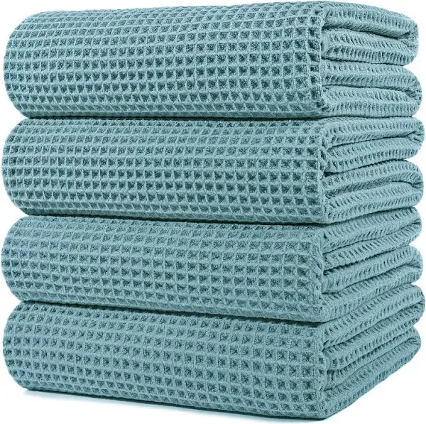 Oversize, 60 x 30 in., Quick Dry Lint Free Microfiber Bath Towel Set, 6 Piece...