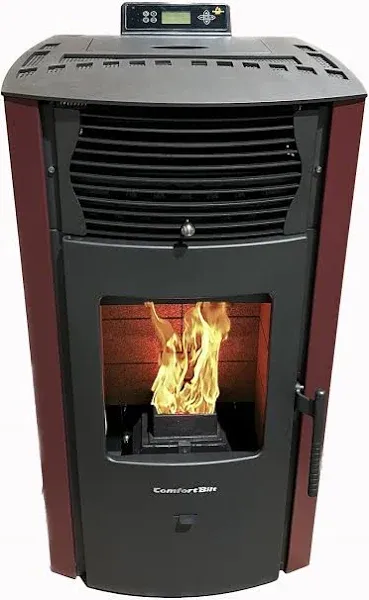 ComfortBilt Pellet Stove Burgundy 2200 Sq ft