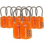 Travelmore 10 Pack TSA Approved Travel Combination Cable Luggage Locks for Suitc