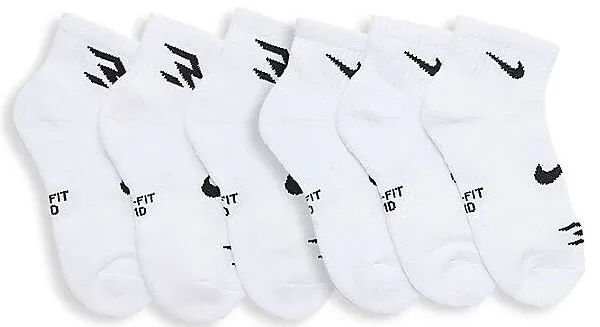 Nike Boys' 3BRAND by Russell Wilson Dri-Fit Quarter Ankle Socks (6-