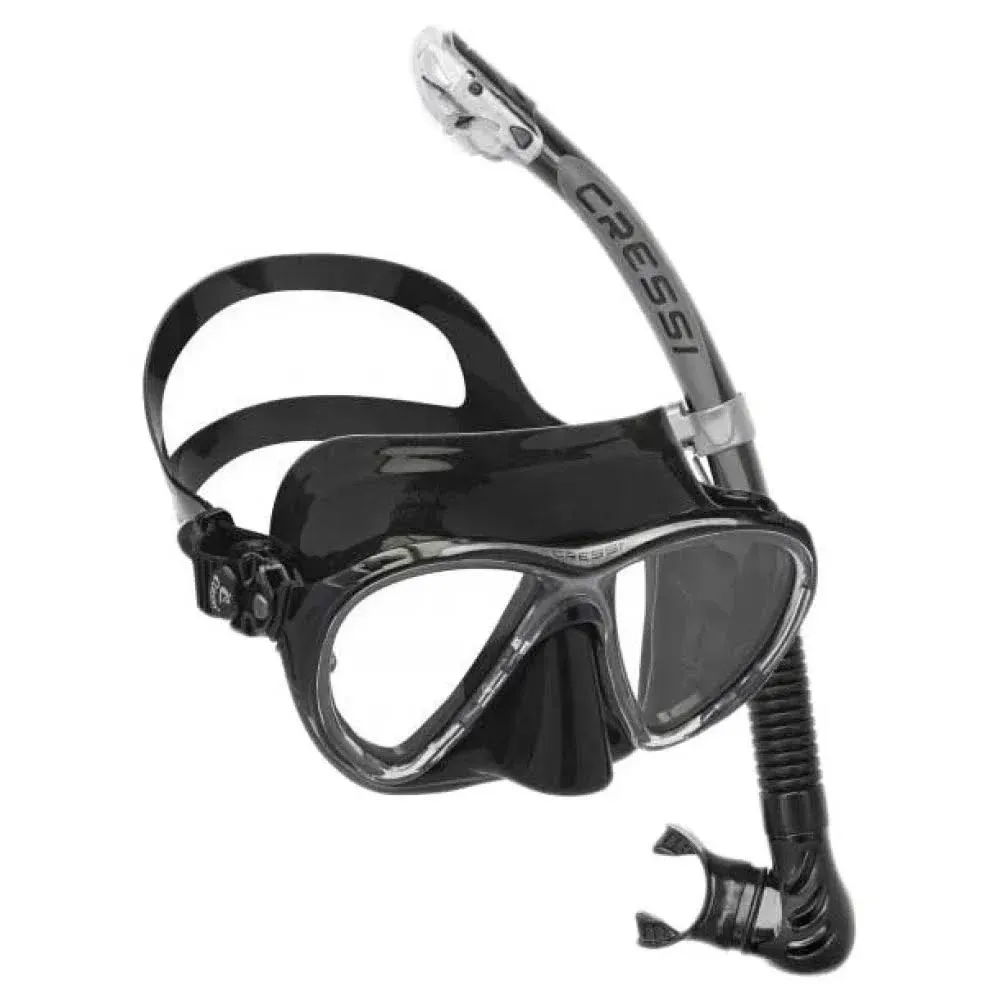 Cressi Evo Big Eyes Alpha Ultra Dry Snorkeling Set Grey