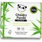 The Cheeky Panda Bamboo Travel Tissues | Pack of 150 Count (Pack 1), White 