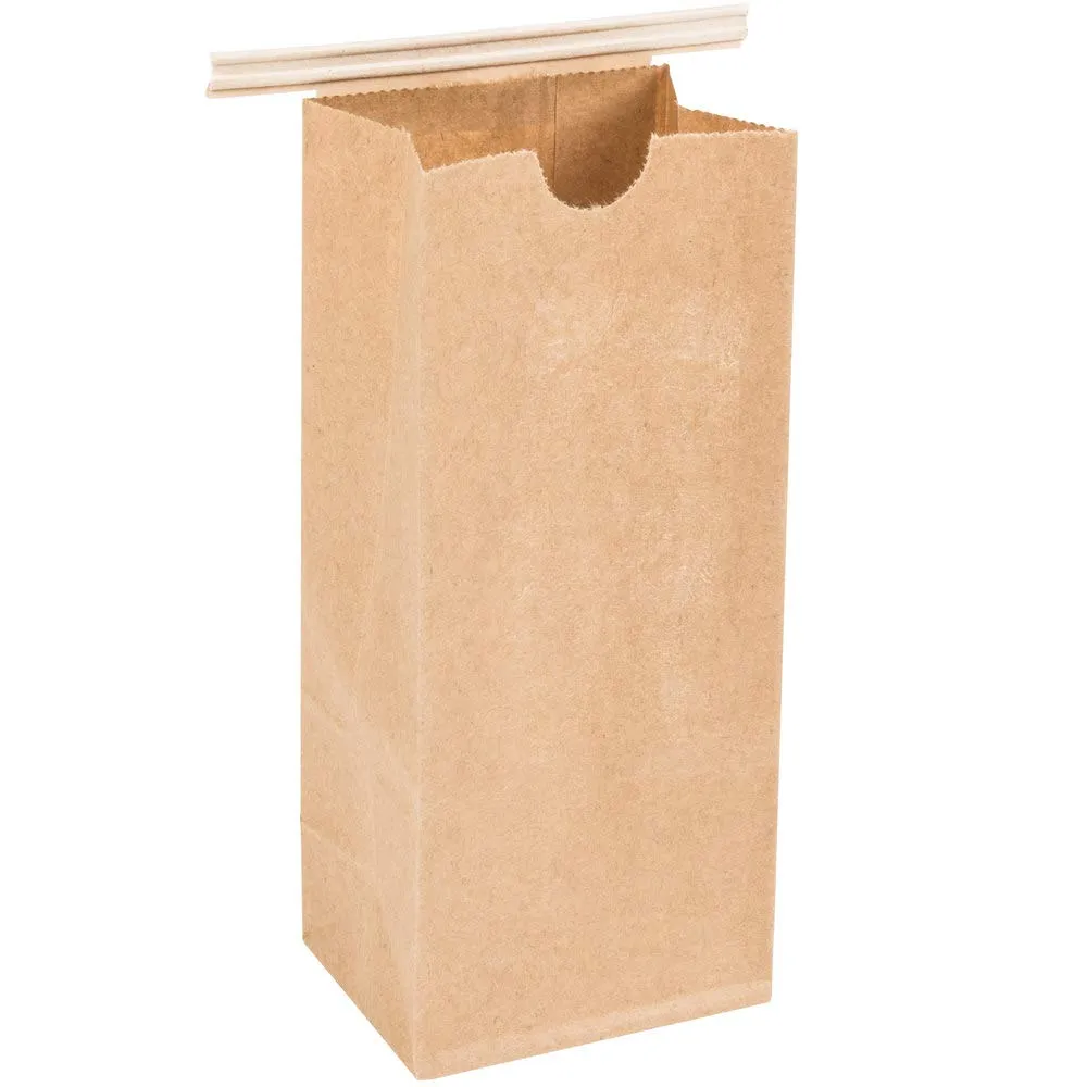 A1 Bakery Supplies Resealable Kraft Tin Tie Poly-Lined Coffee Bags