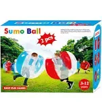 sunshinemall Bumper Balls for Kids 2 Pack(3FT/0.90m) Inflatable Body Bubble Ball Sumo Bumper Bopper Toys Heavy Duty Durable PVC Vinyl Kids Adults Physical