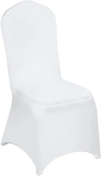 VEVOR Polyester Spandex Stretch Wedding Party Dining Banquet Chair Cover White