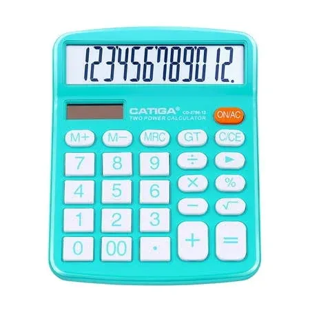 Desktop Calculator 12 Digit with Large LCD Display and Sensitive Button Solar...