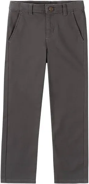 IZOD Boys' Flat Front Comfort Waistband Pants