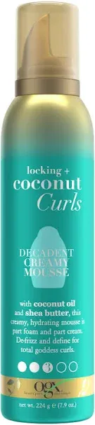 Ogx Locking + Coconut Curls Decadent Creamy Mousse