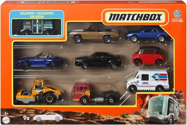 Matchbox 9 Car Gift Pack w/EXCLUSIVE LAND ROVER #X7116 (2011, Mattel)