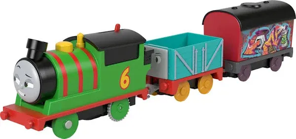 Thomas & Friends Graffiti Percy Motorized Toy Train