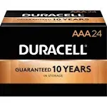 Duracell Coppertop AAA Alkaline Batteries, 24/Box