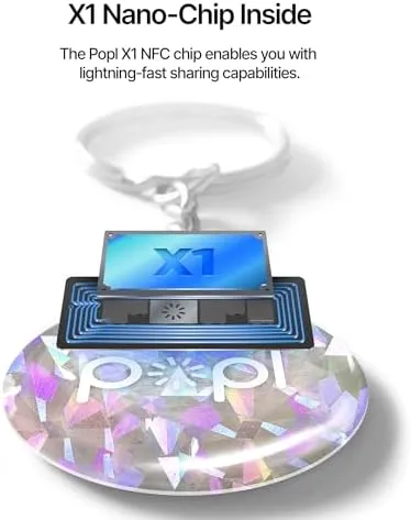 Popl Digital Business Card Keychain