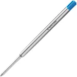 Bastion Pen Refill Ballpoint Blue | Replacement for All Bolt Action Pens | Standard Pen Ink Refills Cartridge (Blue 6 Pc)