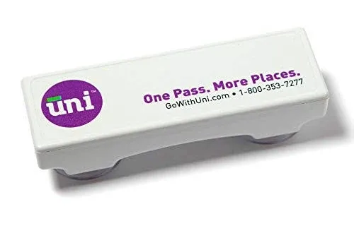 Uni Prepaid Portable Toll Pass by E-PASS – Works in 19 States Including FL, GA..