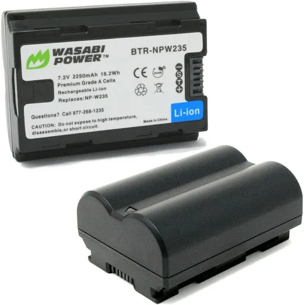 Wasabi Power Battery (2-Pack) for Fujifilm NP-W235